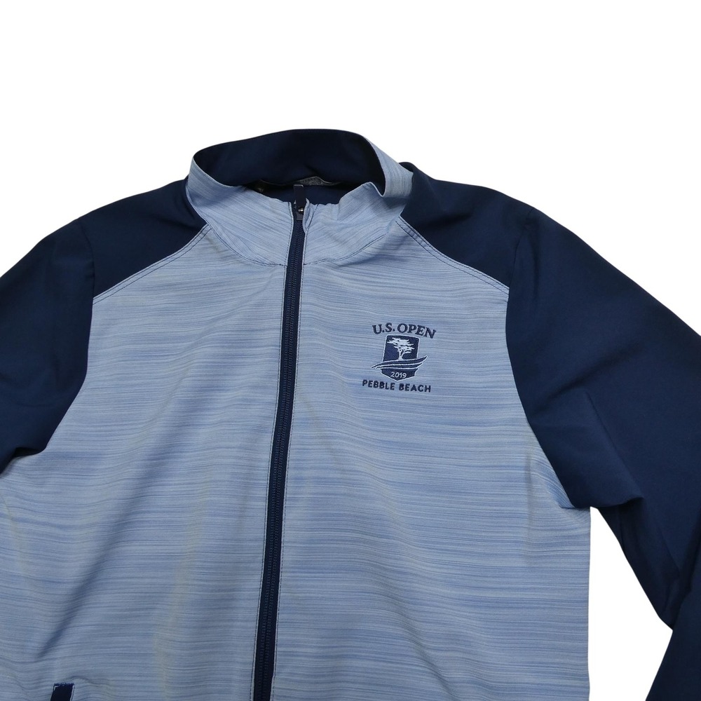 U.S. Open Pebble Beach Jacket Mens‎ Small Blue Navy Golf Full Zip Adidas 2019